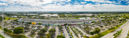 Aerial panorama Festival Marketplace Pompano Beach FL USA