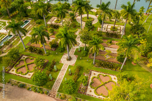 Star Island garden aerial image photo