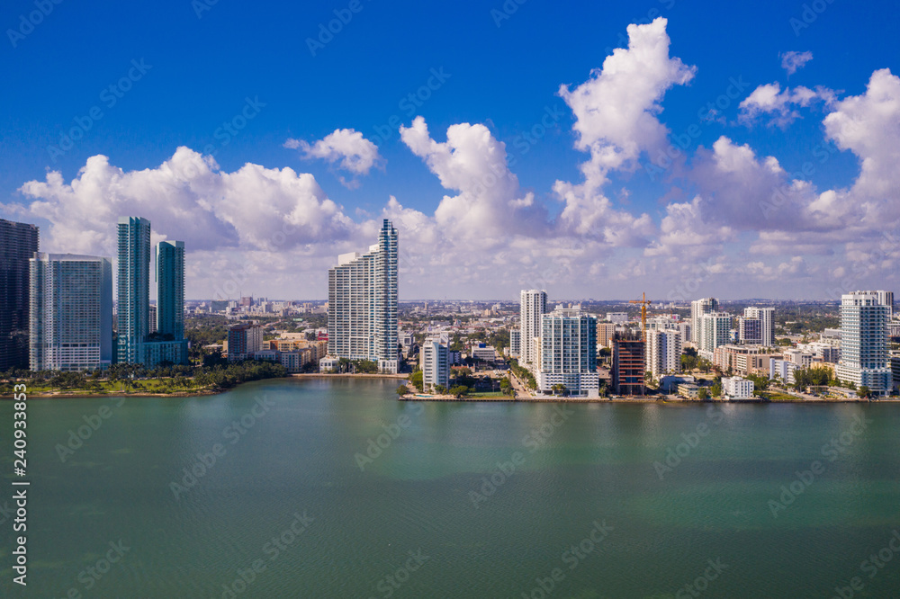 Obraz premium Lotnicze Edgewater Miami Florida USA