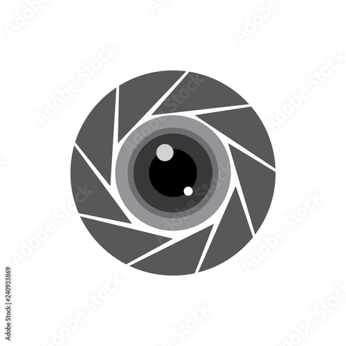 camera lens logo