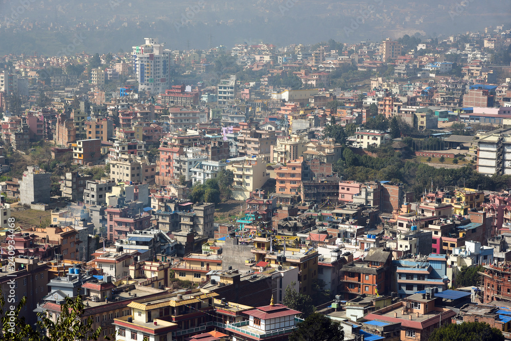 View of the Kathmandu, the capital of Nepal