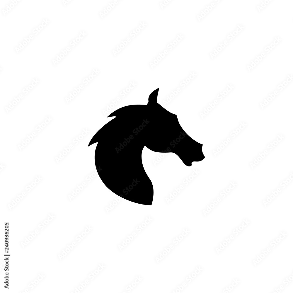 horse face logo