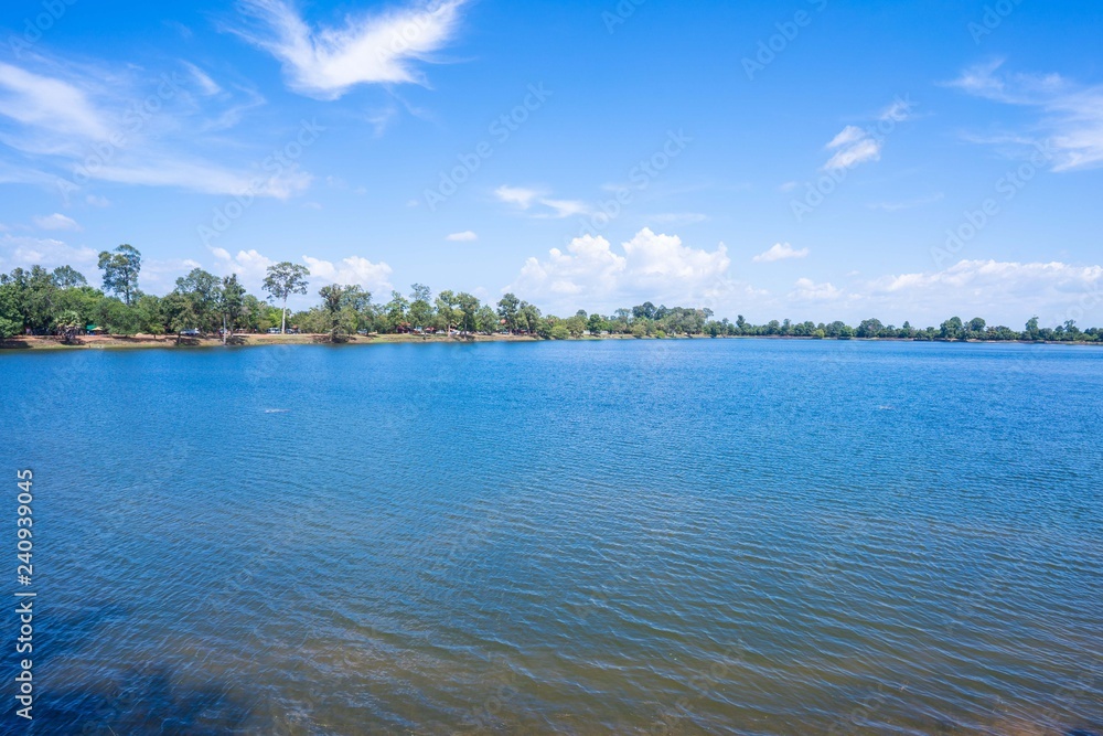 “Srah Srang” reservoir for king in past at Angkor