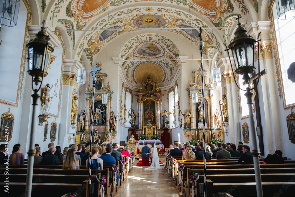 wedding at a catholic church in germany