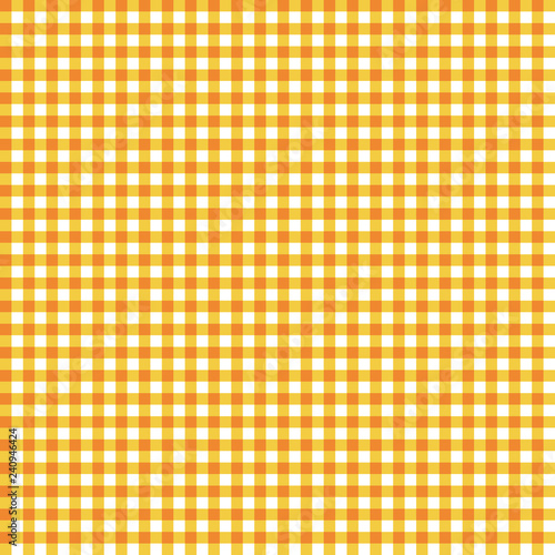 Orange Gingham Seamless Pattern - Orange gingham pattern for Festa Junina in Brazil
