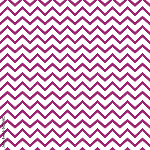 Chevron Seamless Pattern - Graphic magenta pink and white chevron or zig zag pattern © Mai