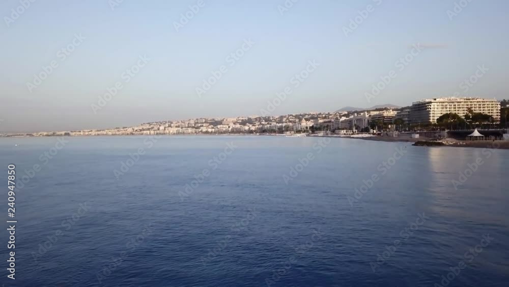 The beach city of Nice in the French Riviera The beach city of Nice in the French Riviera