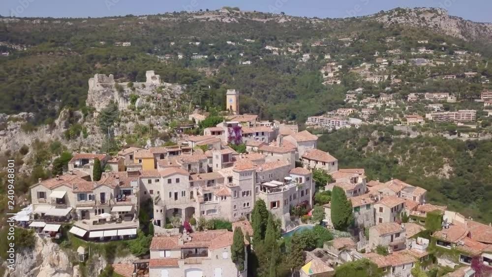 Medieval village of Eze in the hills facing the Mediterranean Medieval village of Eze in the hills facing the Mediterranean