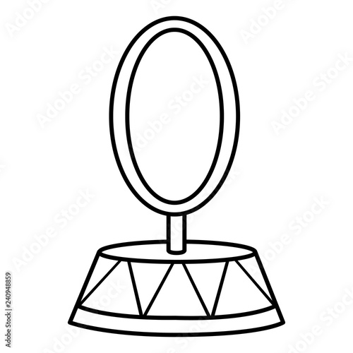 circus ring isolated icon