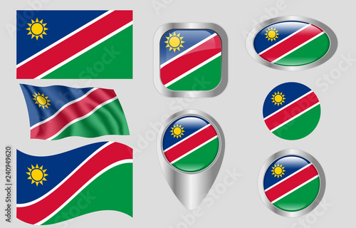 Free Download Flag of Namibia - GFXLoad