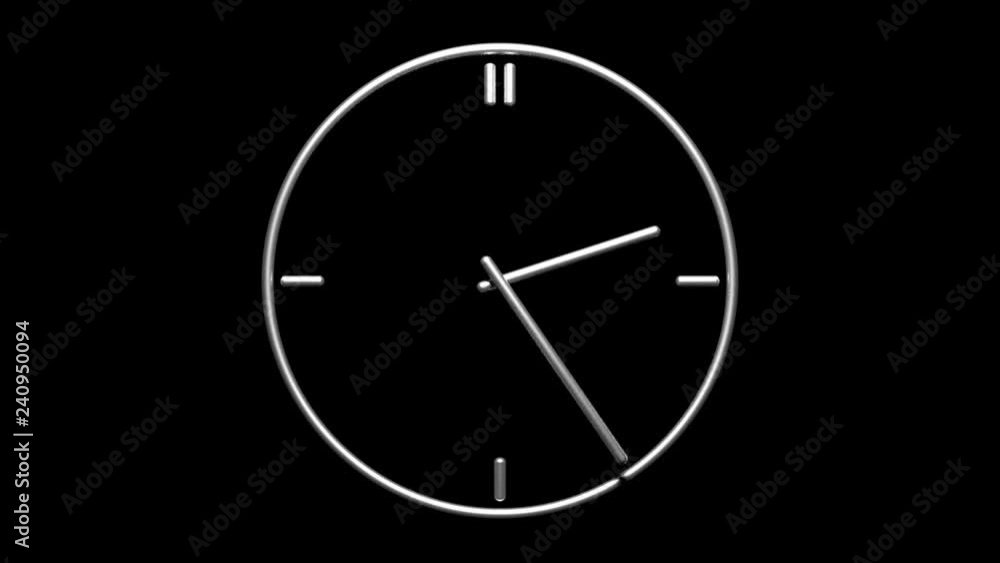 Metallic clock Metallic clock