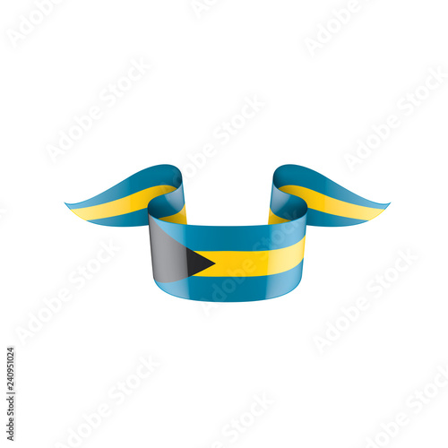 Bahamas flag  vector illustration on a white background