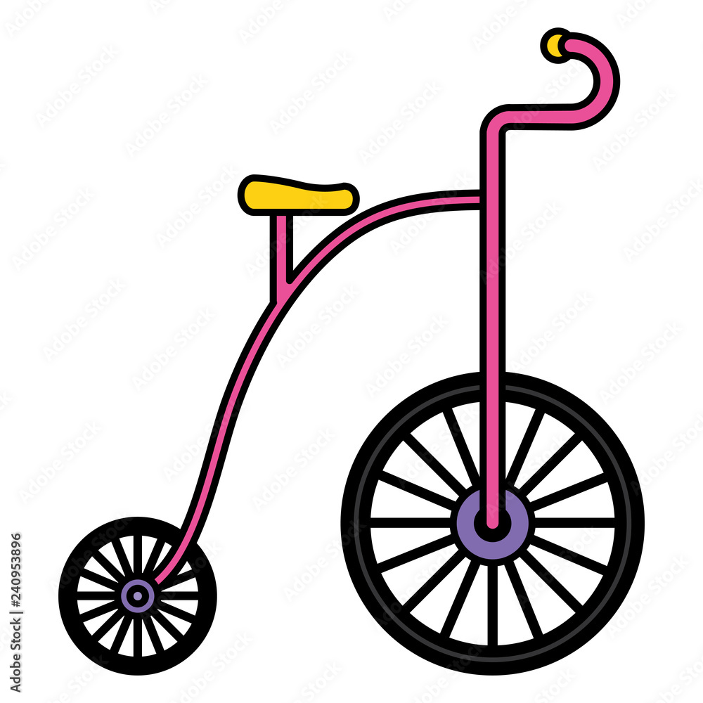 Fototapeta premium cute trycicle toy icon