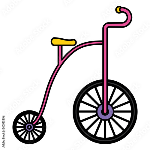 cute trycicle toy icon © djvstock
