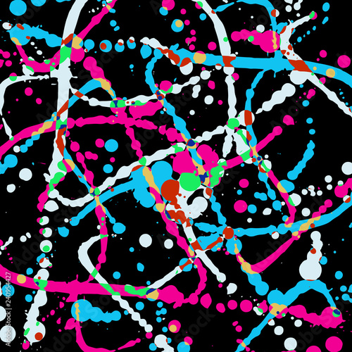 geometric abstract color pattern in graffiti style. Quality illustration for your design