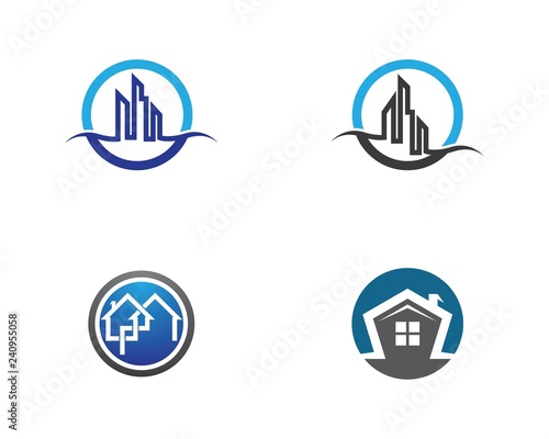 Building logo icon illustration
