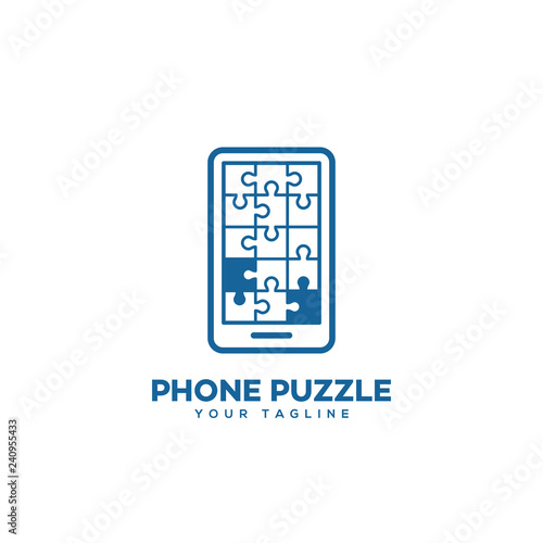 Puzzle phone logo