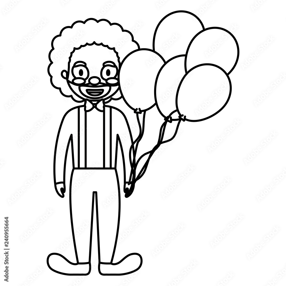 circus clown with balloons helium circus clown with balloons helium