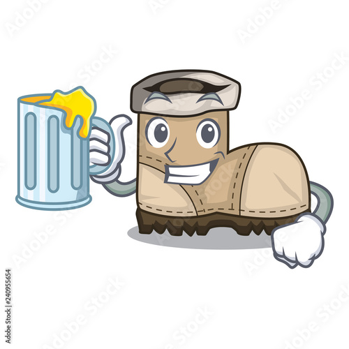 With juice working boot above a character rak