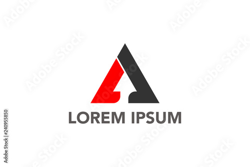 simple and modern letter A vector monogram logo template