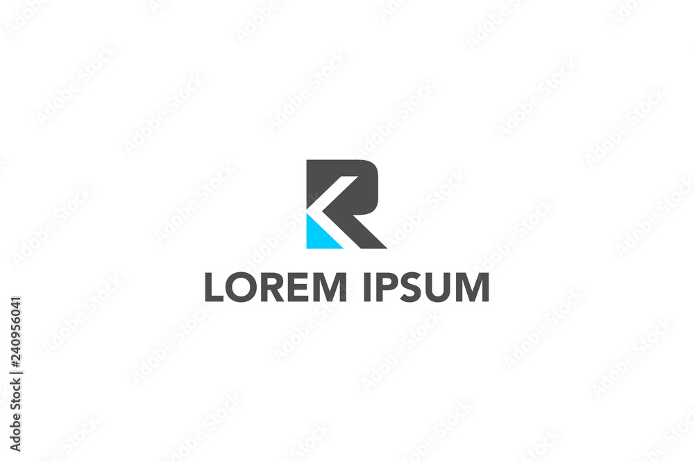 simple letter R monogram logo vector template simple letter R monogram logo vector template