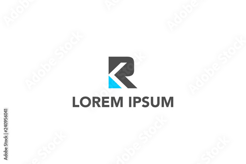 Free Download simple letter R monogram logo vector template - GFXLoad