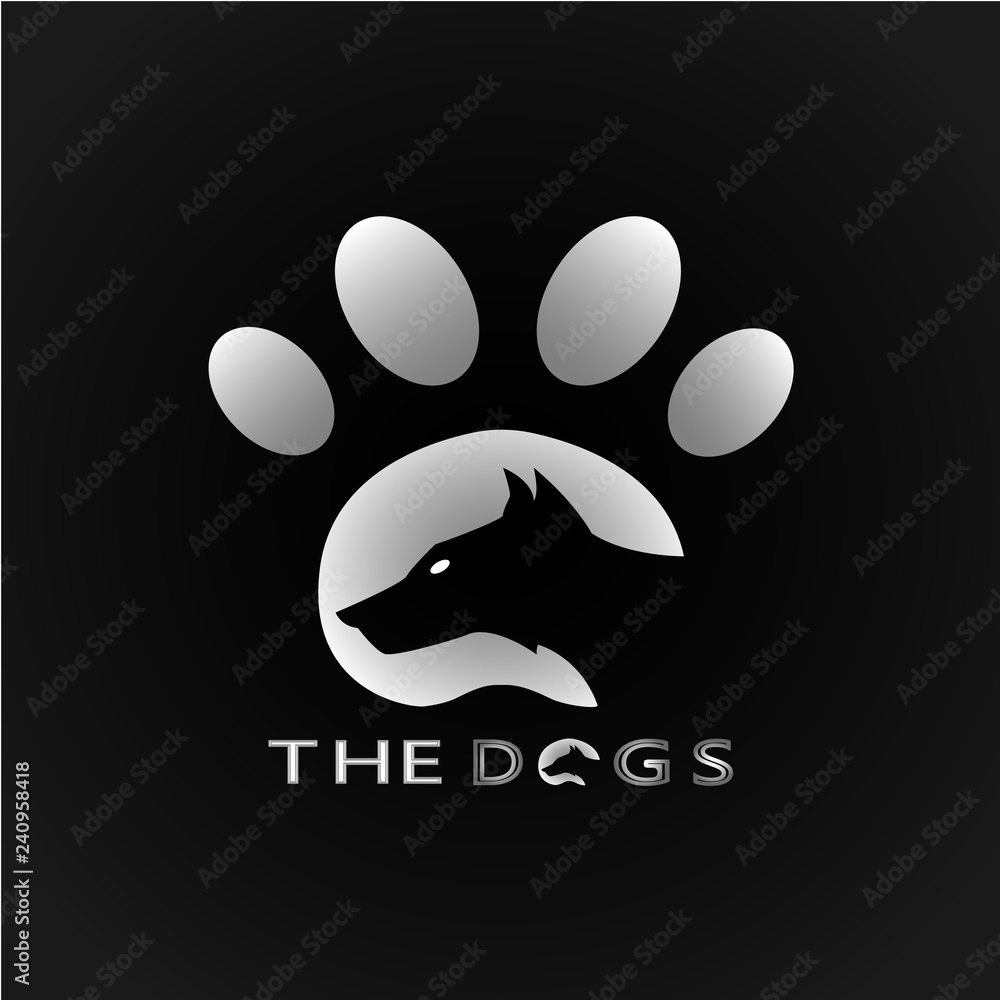 This logo shows a dog with its footprint as the background. This logo is good for use by companies or businesses. But this logo can also be used as an app logo and various other creative business. This logo shows a dog with its footprint as the background. This logo is good for use by companies or businesses. But this logo can also be used as an app logo and various other creative business.