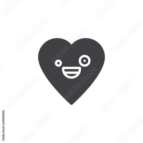 Free Download Zany Face emoticon vector icon. filled flat sign for mobile concept and web design. Crazy heart face character emoji solid icon. Symbol, logo illustration. Pixel perfect vector graphics - GFXLoad