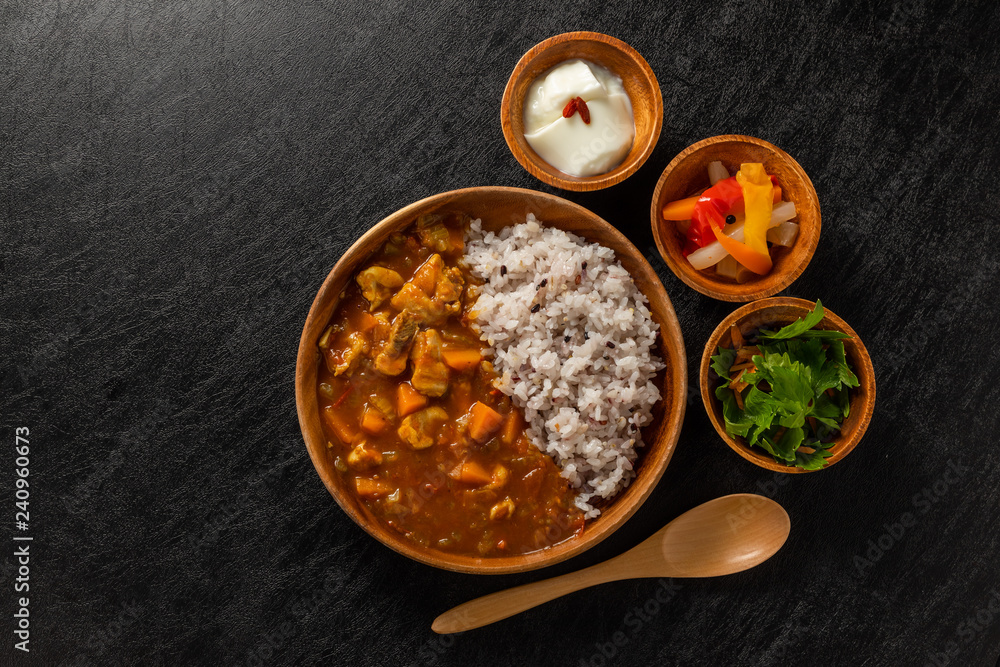Fototapeta premium カレーライス Curry and rice