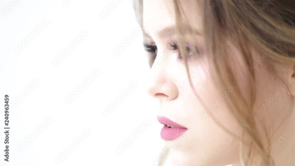 Portrait of a beautiful bride close-up. Portrait of a beautiful bride close-up.