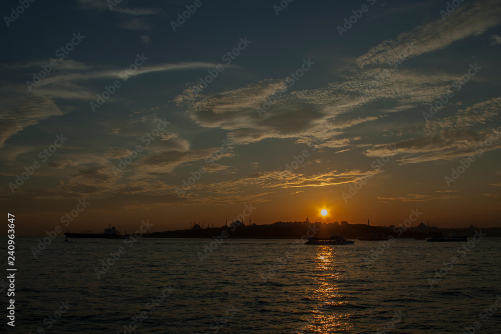 Naklejka premium sun sky cloud