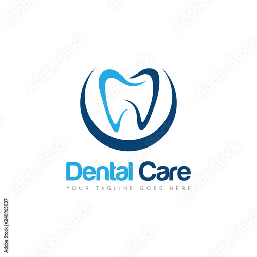 dental logo and icon vector illustration design template