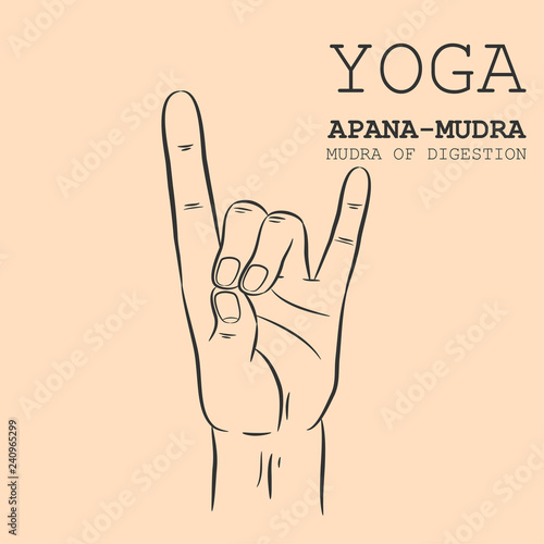 Hand in yoga mudra