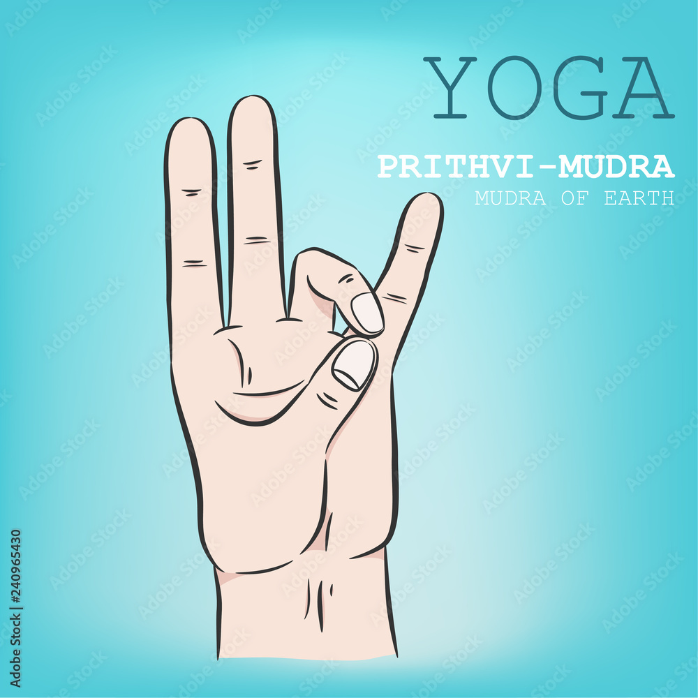 Obraz premium Hand in yoga mudra
