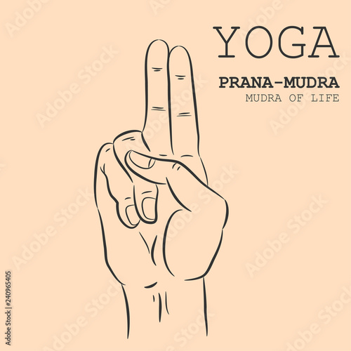 Hand in yoga mudra