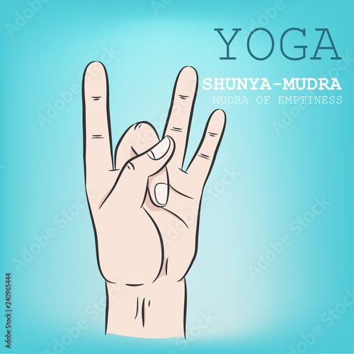 Hand in yoga mudra