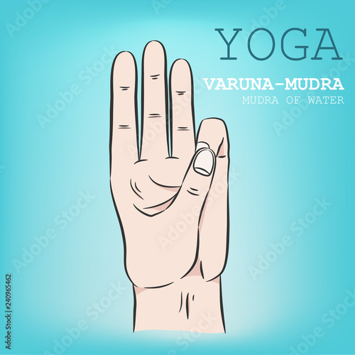 Hand in yoga mudra