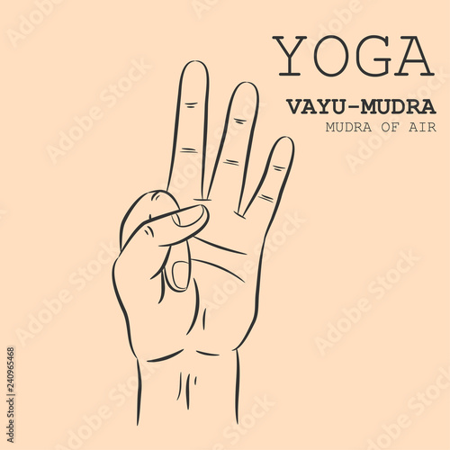 Hand in yoga mudra