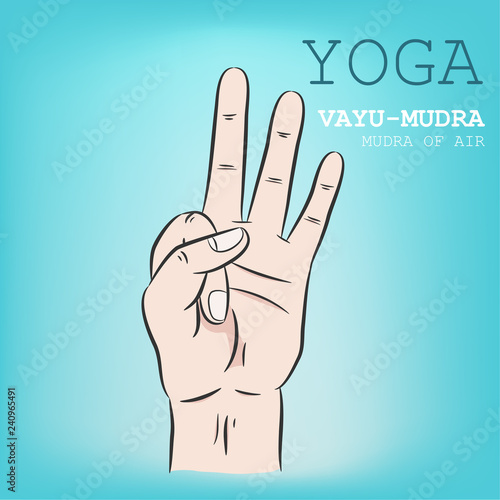 Hand in yoga mudra