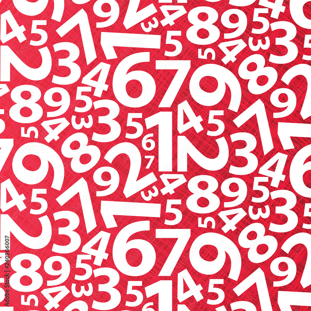 Abstract Background with Numbers Pattern 