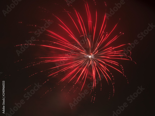 Red Fireworks to celebrate New Year