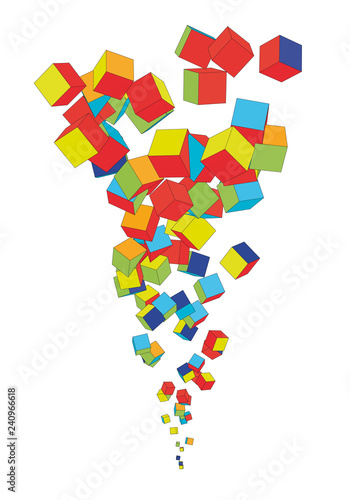 Flow of the cubes