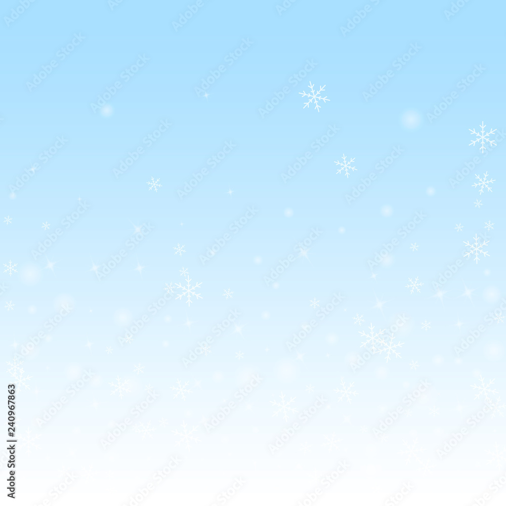 Sparse glowing snow Christmas background. Subtle f Sparse glowing snow Christmas background. Subtle f