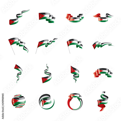 Free Download Jordan flag, vector illustration on a white background - GFXLoad