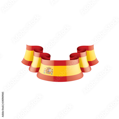 spain flag, vector illustration on a white background