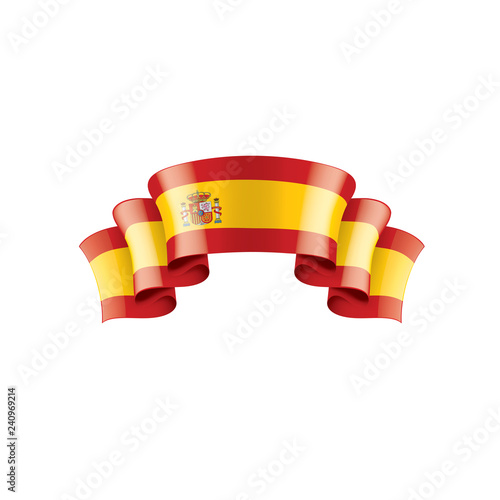 spain flag, vector illustration on a white background