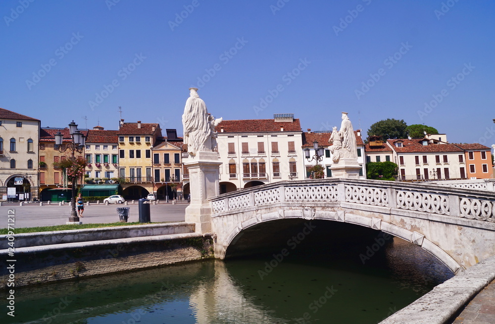 Bridge in Prato della Valle square, Padua, Italy