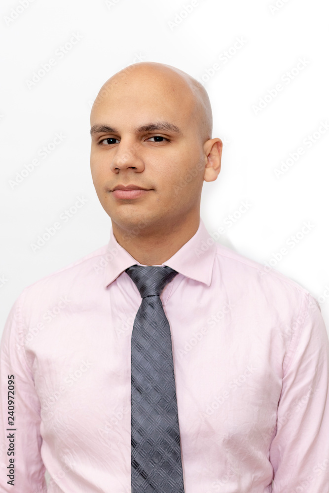 Bald man with shirt and tie Bald man with shirt and tie