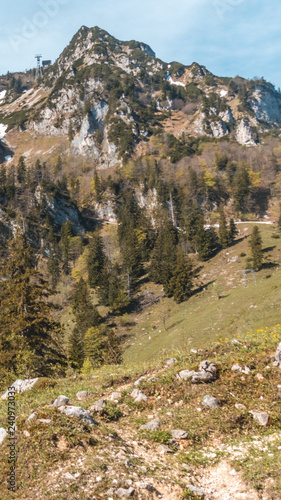 Smartphone HD Wallpaper of beautiful alpine view at the Hochfelln- Bergen - Bavaria - Germany photo