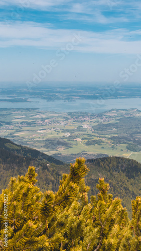 Smartphone HD wallpaper of beautiful alpine view on the Hochfelln - Bergen - Bavaria - Germany © Martin Erdniss
